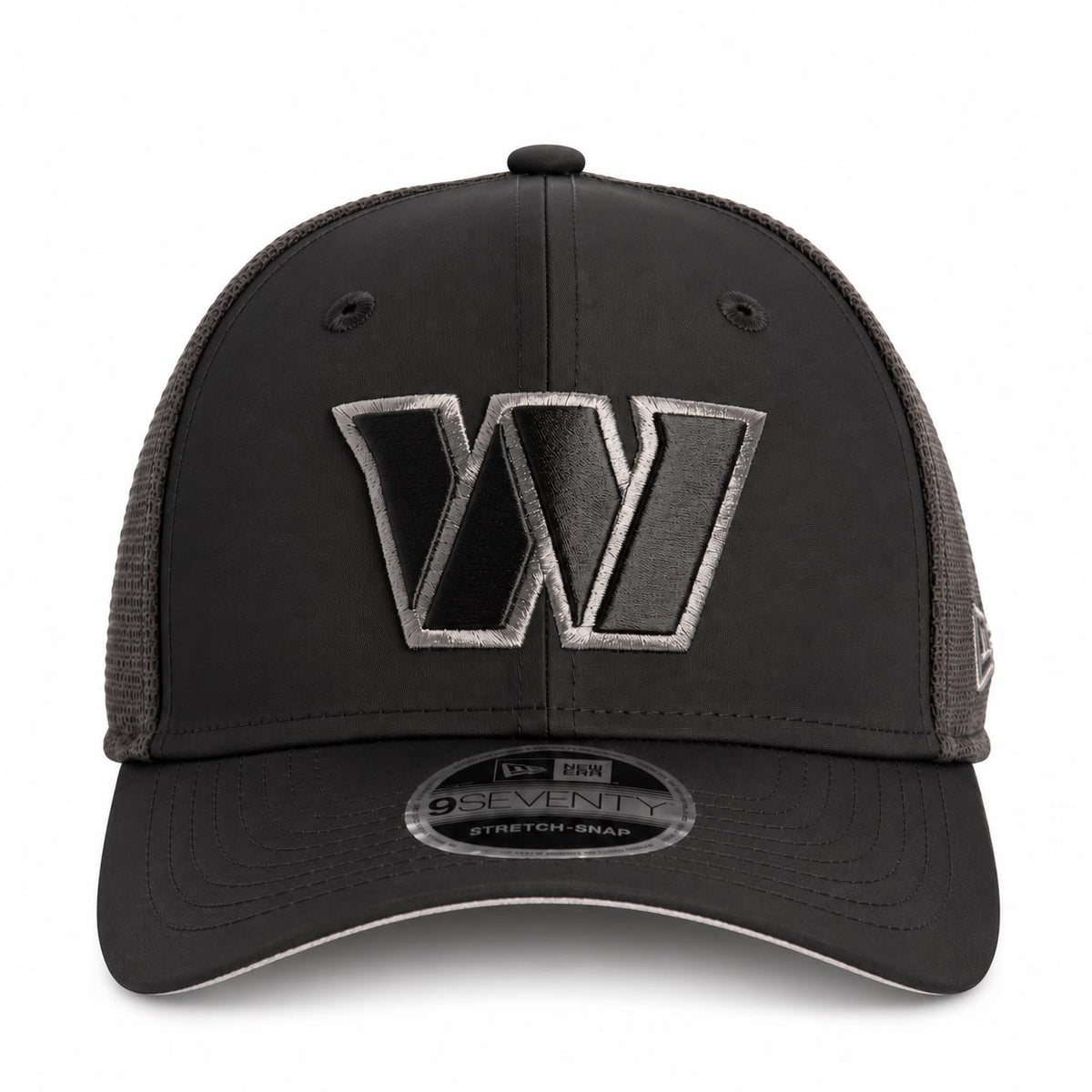 NFL Washington Commanders New Era Black Pearl Trucker 9SEVENTY Stretch-Snap Hat- Black