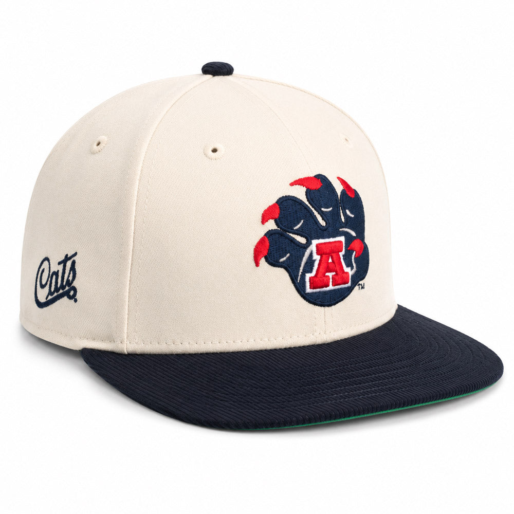 NCAA Arizona Wildcats New Era Paw Archive 59FIFTY Hat- Cream