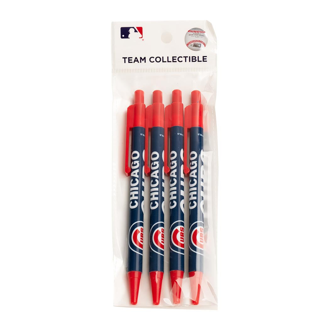 MLB Chicago Cubs Mojo 4-Pack Retractable Pens