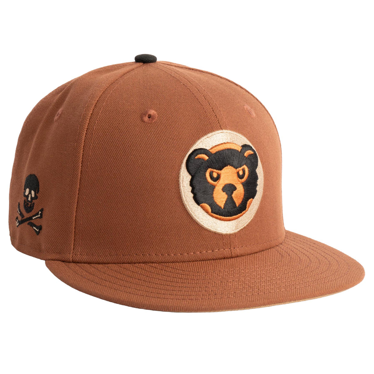 MLB Chicago Cubs New Era Jolly Roger 59FIFTY Fitted Hat- Brown