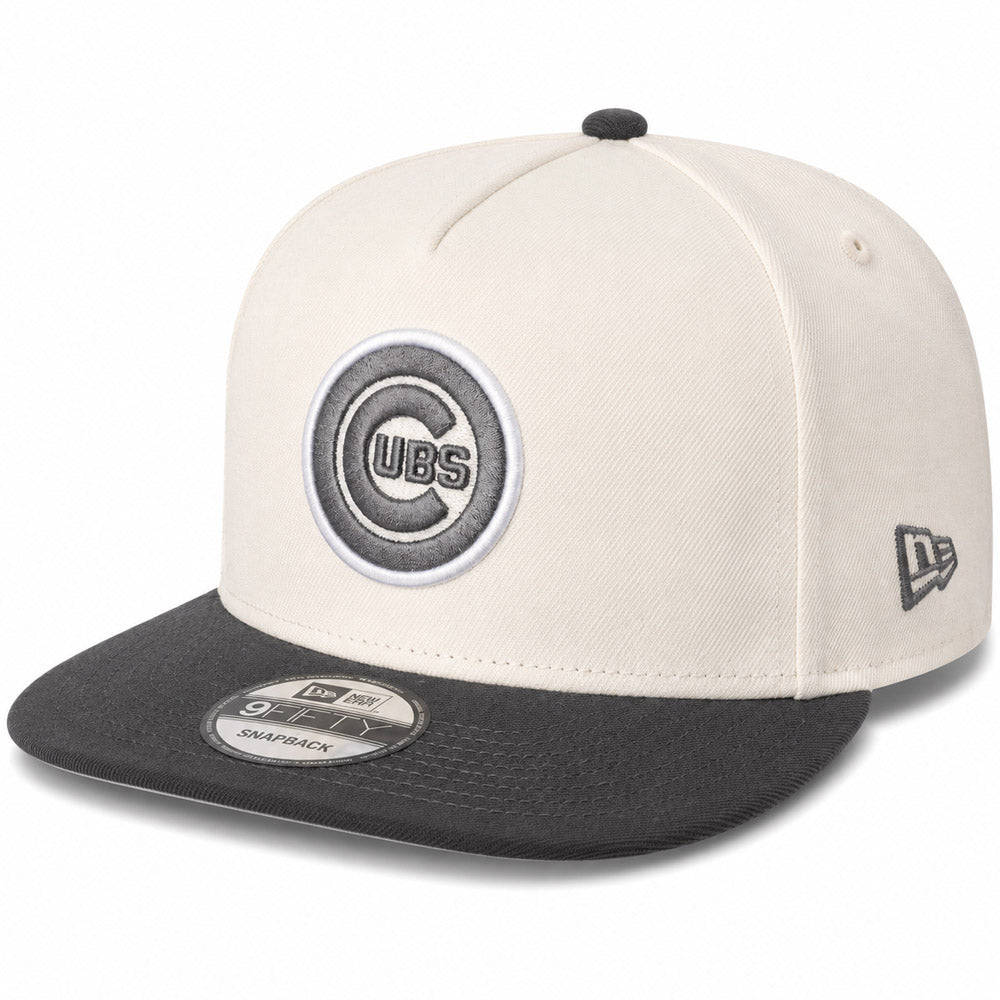MLB Chicago Cubs New Era Gridiron Chrome 9FIFTY A-Frame- Cream