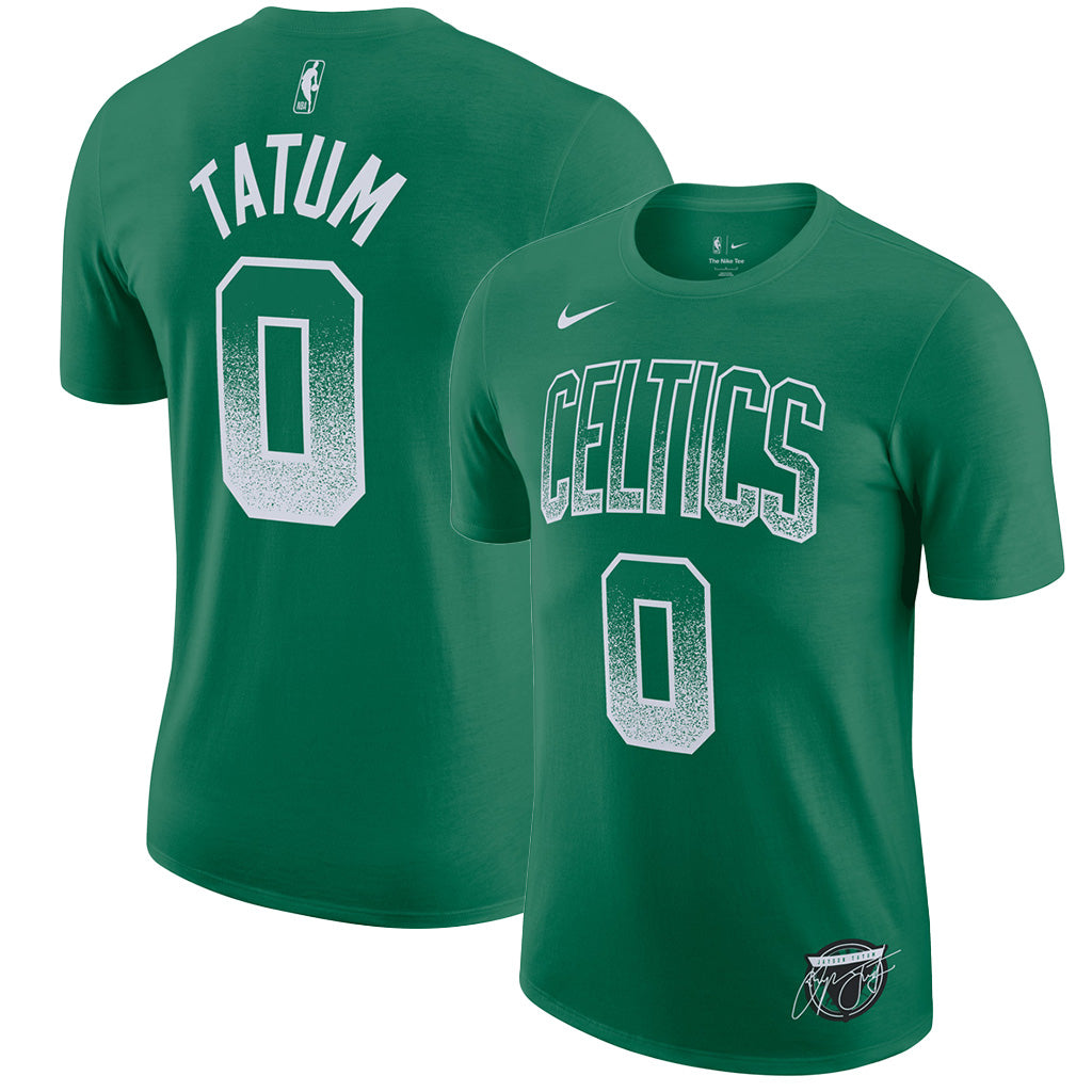 NBA Boston Celtics Jayson Tatum Nike 2025 Select Series Name & Number T-Shirt - Green