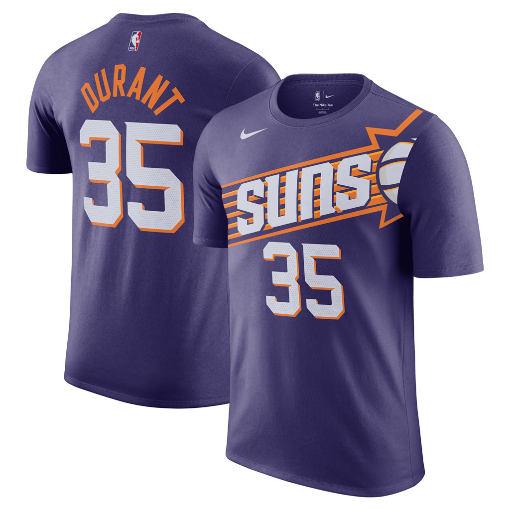 NBA Phoenix Suns Kevin Durant Nike Icon Name &amp; Number T-Shirt - Purple