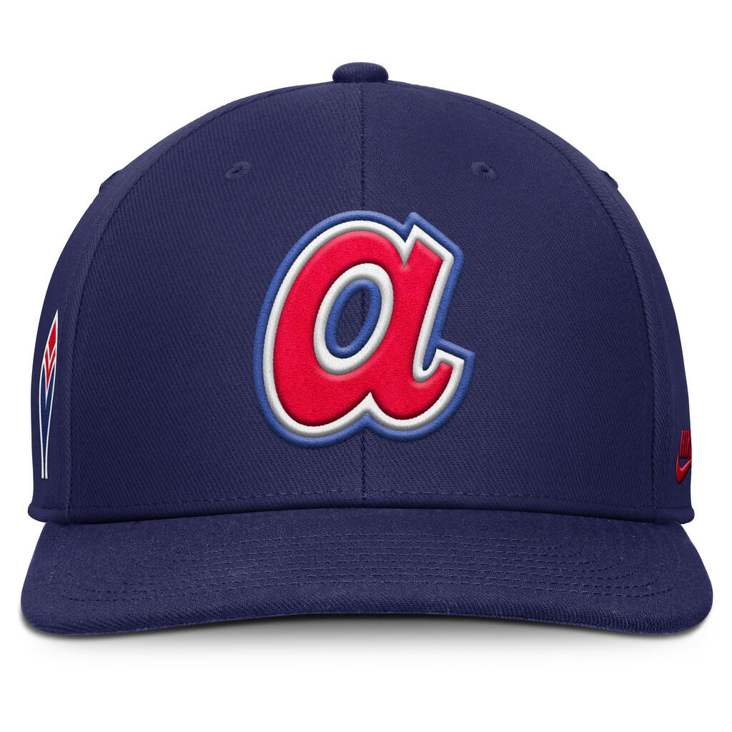 MLB Atlanta Braves Nike Coopertsown Dri-Fit Snapback Hat - Navy