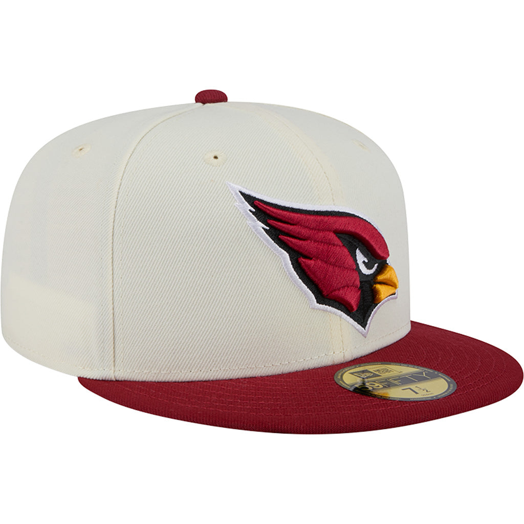 NFL Arizona Cardinals New Era Two-Tone Chrome OTC 59FIFTY Fitted Hat - Chrome