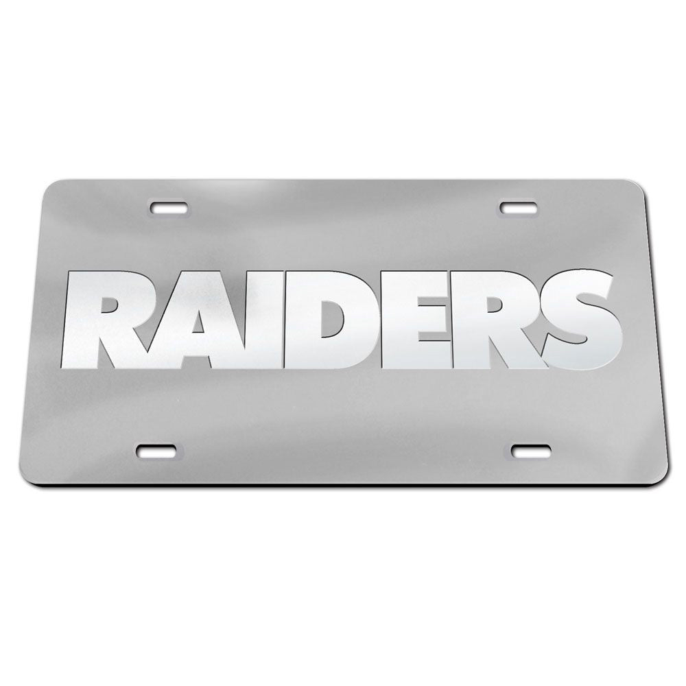 NFL Las Vegas Raiders WinCraft Frosted License Plate