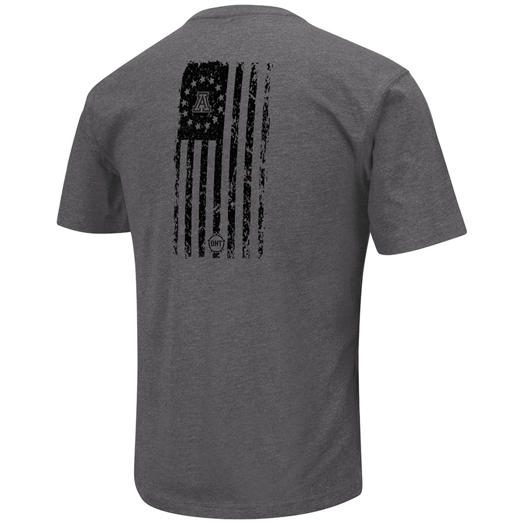 NCAA Arizona Wildcats Colosseum OHT Stencil T-Shirt - Charcoal