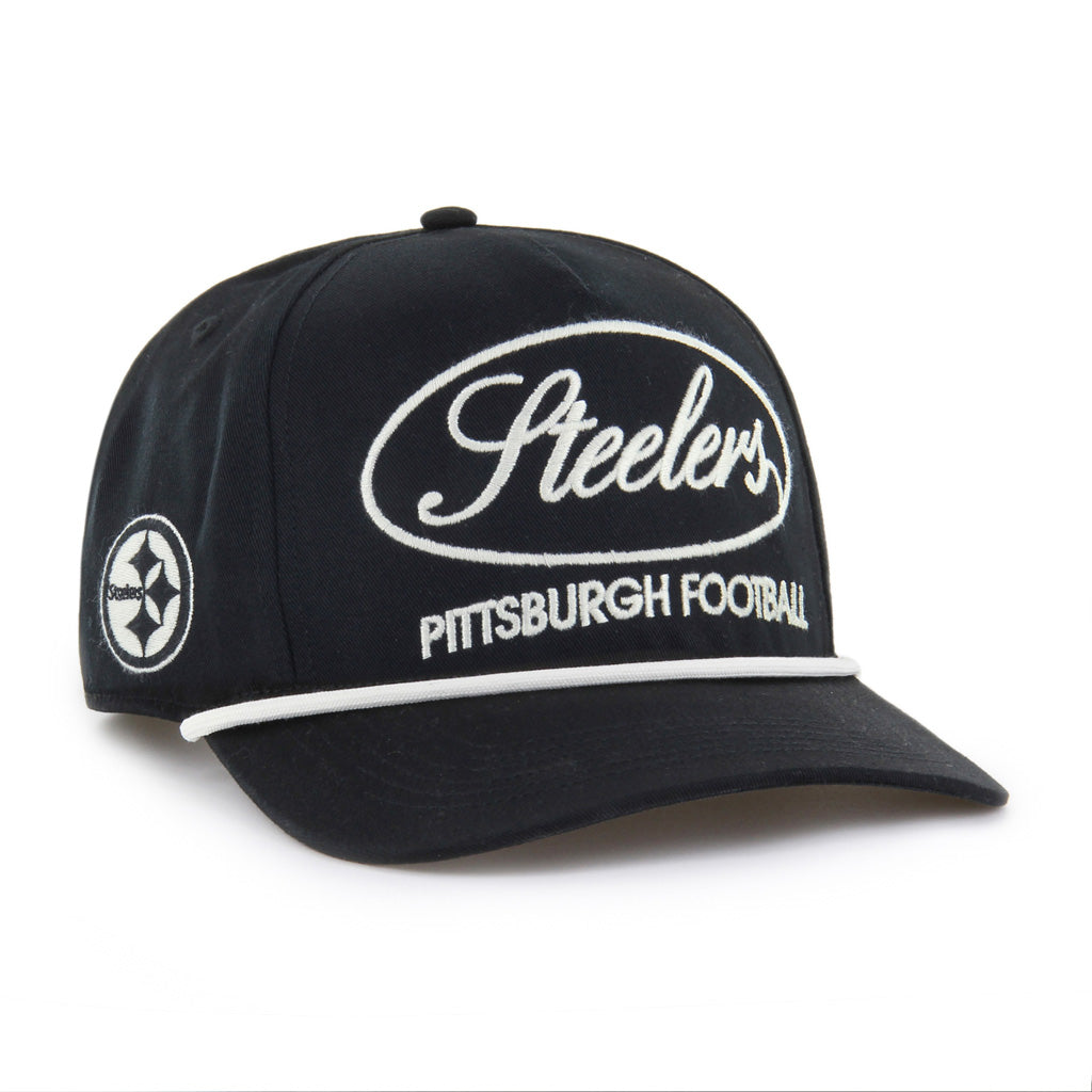 NFL Pittsburgh Steelers '47 Foundational Hitch Snapback Hat - Black