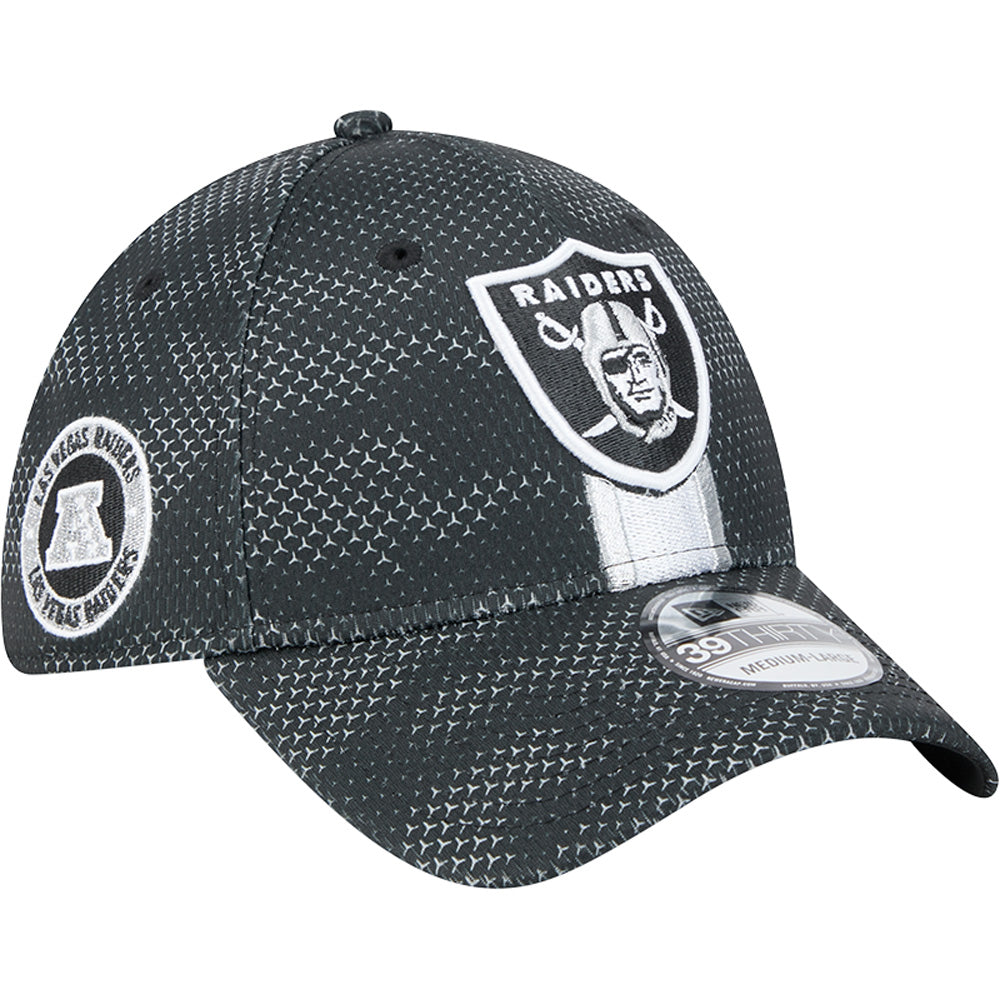 NFL Las Vegas Raiders New Era 2024/25 Sideline 39THIRTY Flex Fit Hat - Black