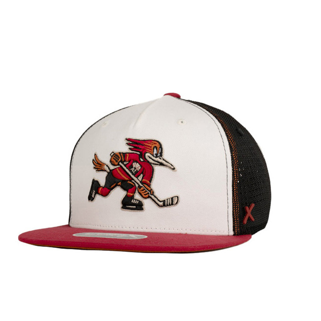 Tucson Roadrunners Primary Skater X13 Snapback Trucker Hat - White