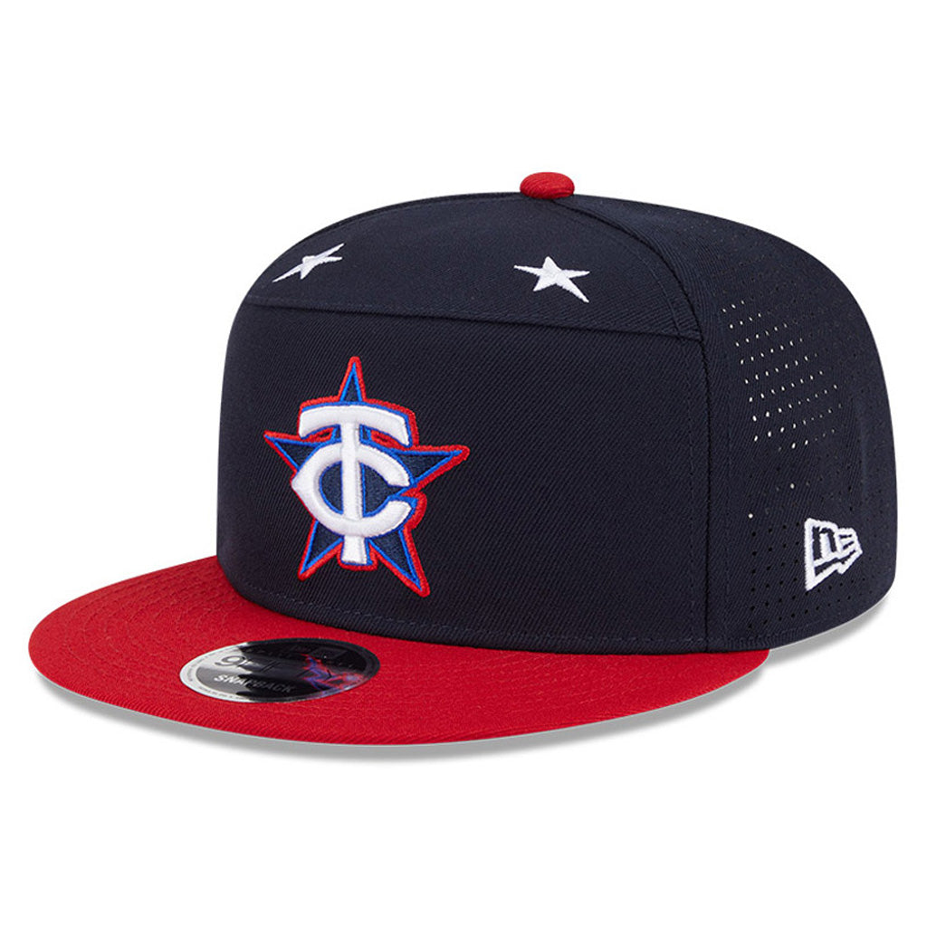 MLB Minnesota Twins New Era 2025 All Star Game Workout 9FIFTY Split Panel Snapback Hat - Navy