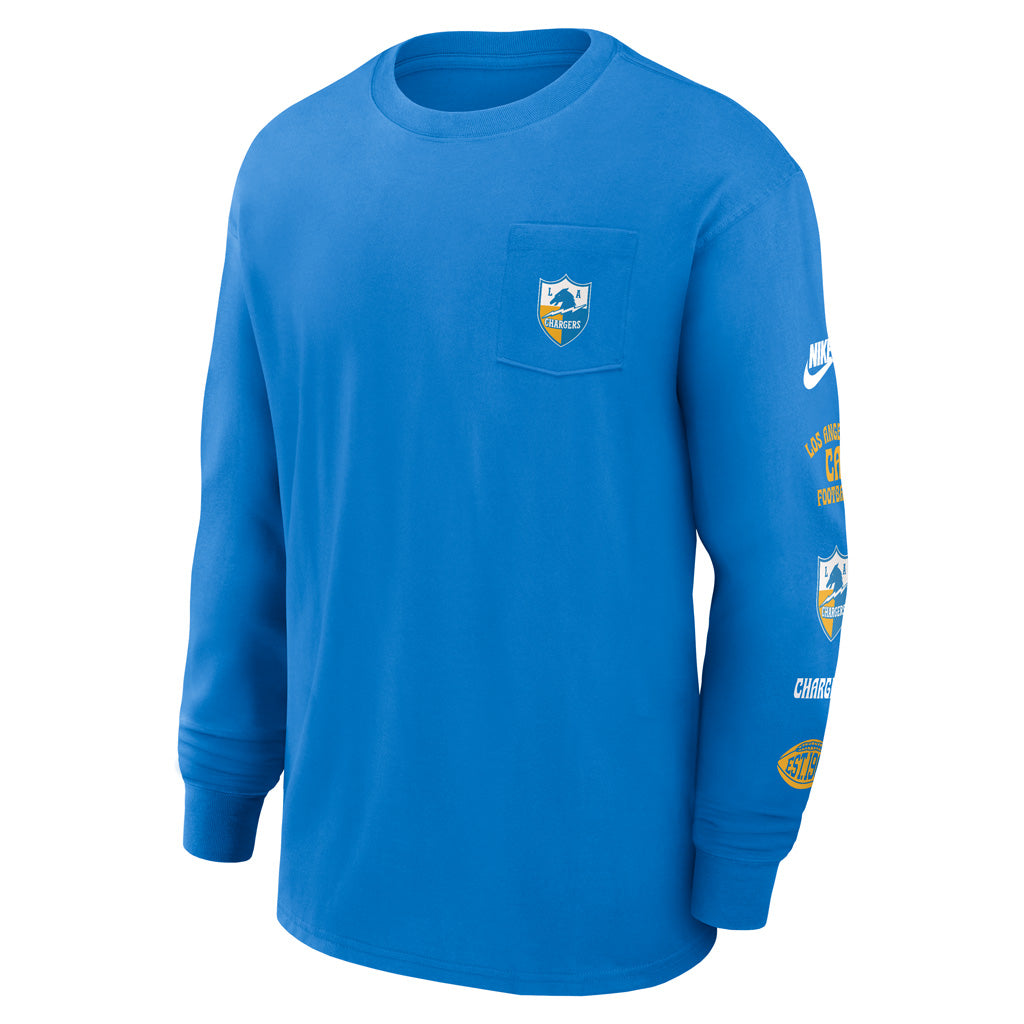 NFL Los Angeles Chargers Nike Pocket Max90 Long Sleeve T-Shirt