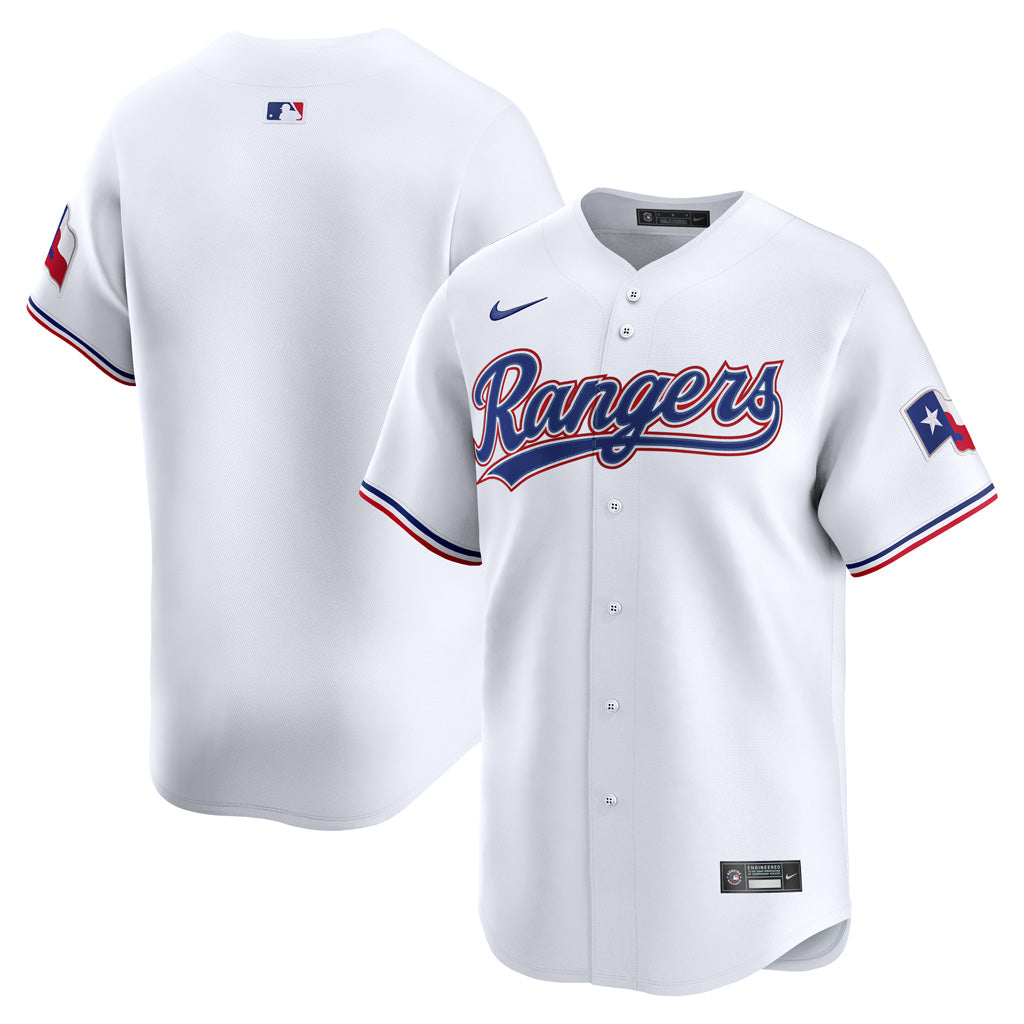 MLB Texas Rangers Nike Home Limited Jersey - White