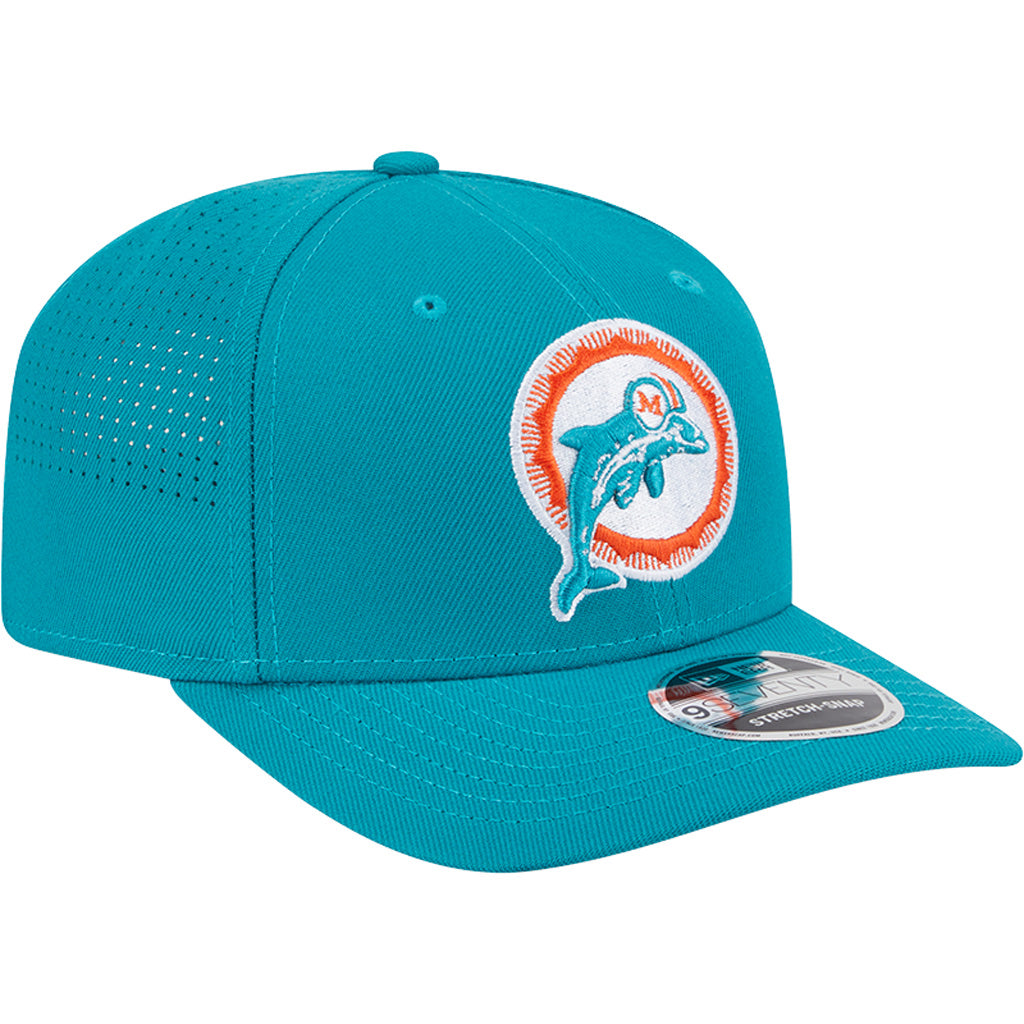 NFL Miami Dolphins New Era Performance 9SEVENTY Stretch-Snapback Hat - Teal