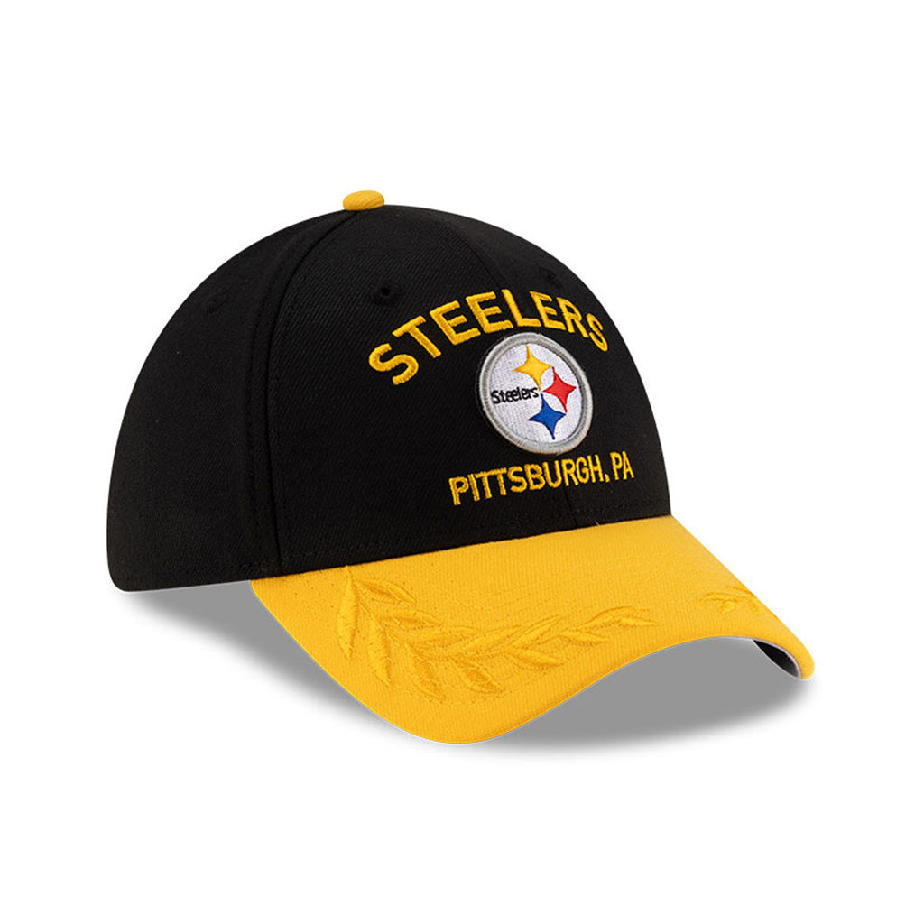 NFL Pittsburgh Steelers New Era 2025 Draft 39THIRTY Flex Fit Hat - Black