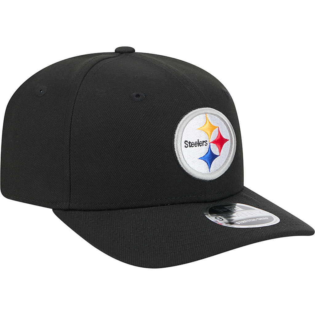NFL Pittsburgh Steelers Primary Logo 9SEVENTY Stretch-Snapback Hat - Black