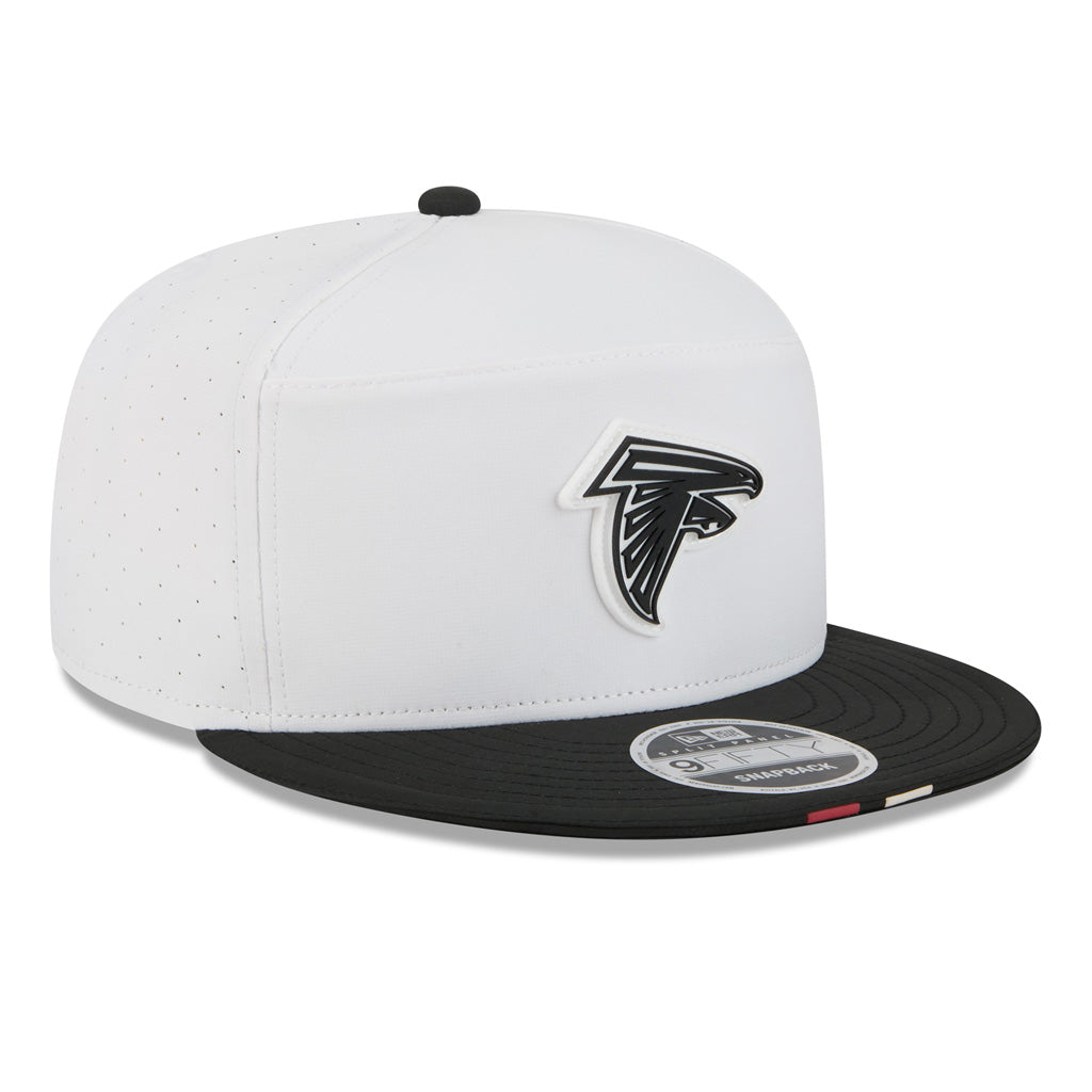 NFL Atlanta Falcons New Era 2025 Training 9FIFTY Split Panel Snapback Hat - White
