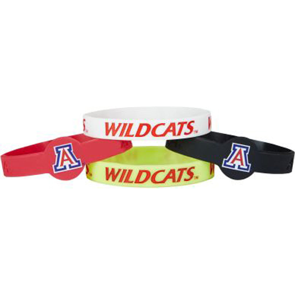 NCAA Arizona Wildcats Aminco 4-Pack Silicone Bracelet Bands