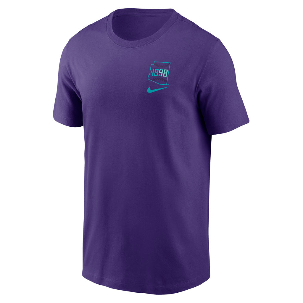 MLB Arizona Diamondbacks Nike 2025 City Connect 2-Hit Cotton T-Shirt - Purple