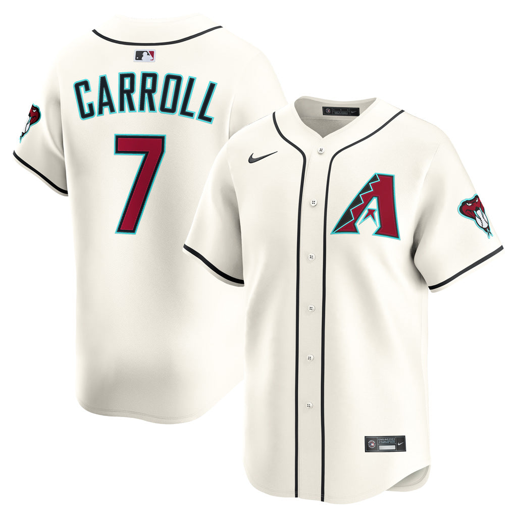 MLB Arizona Diamondbacks Corbin Carroll Nike Home Limited Jersey - White
