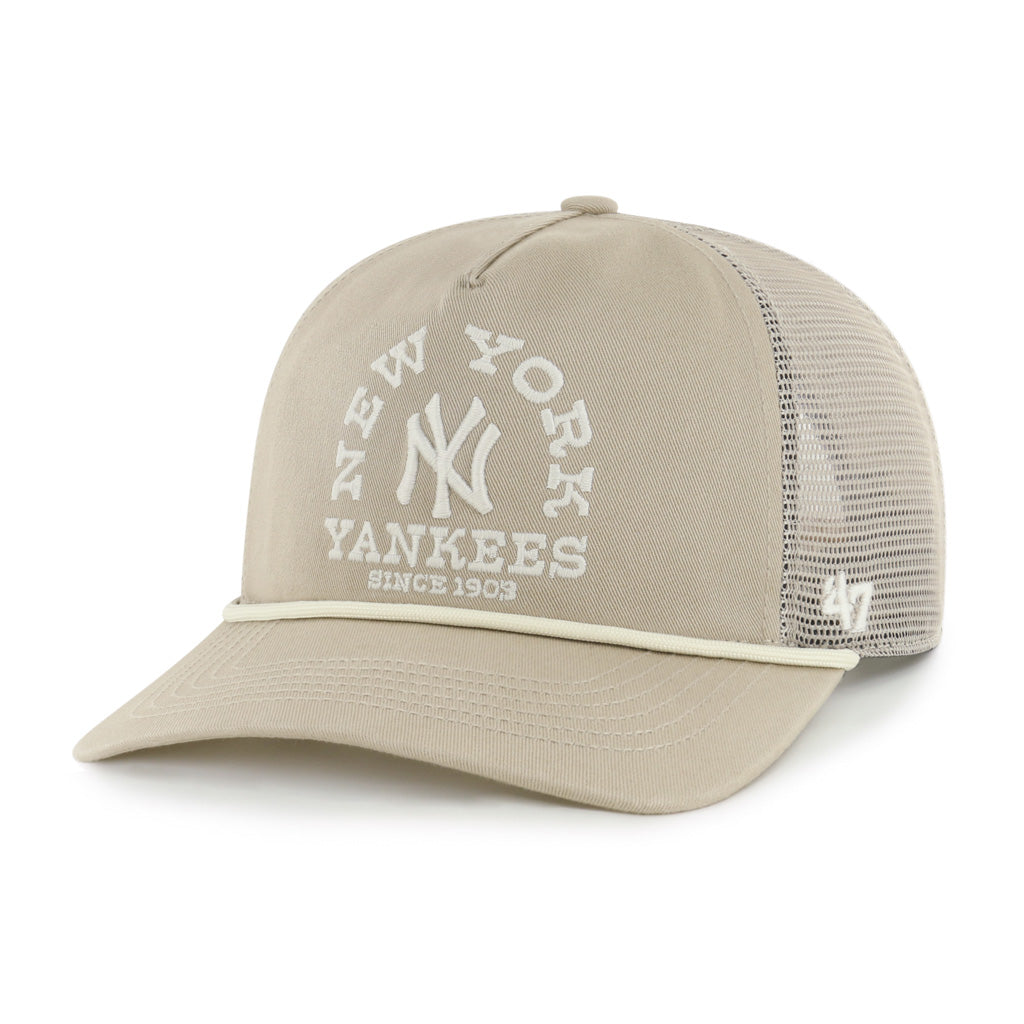 MLB New York Yankees '47 Ranchero Hitch Snapback Trucker Hat - Khaki