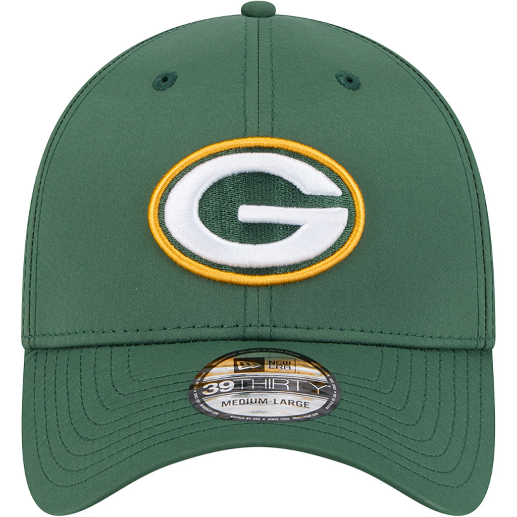 NFL Green Bay Packers New Era Mid Perf 39THIRTY Flex Fit Hat - Green