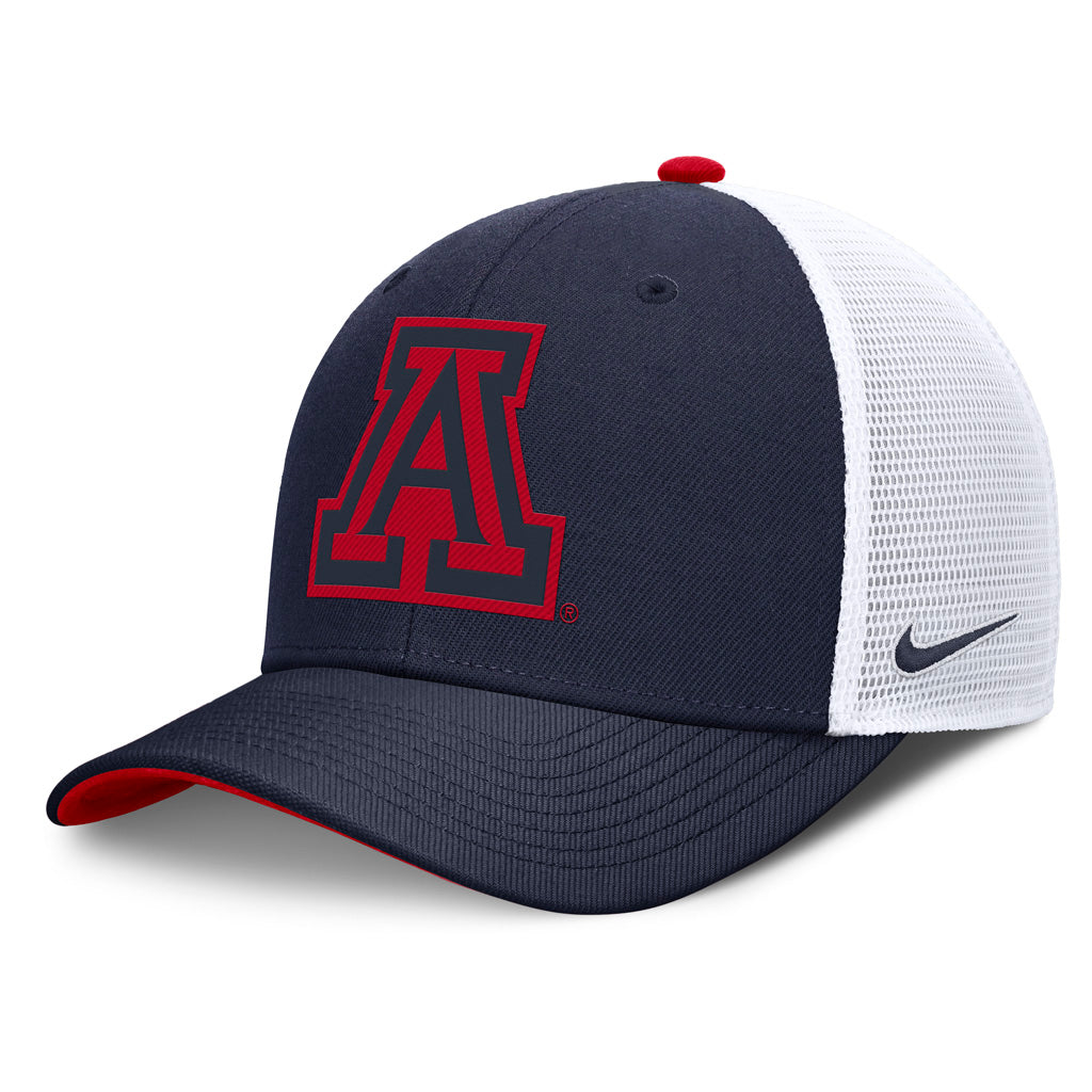 NCAA Arizona Wildcats Nike Tonal Primary Logo Snapback Trucker Hat - Navy