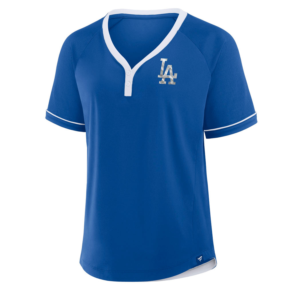 MLB Los Angeles Dodgers Fanatics Women's League Diva T-Shirt - Blue