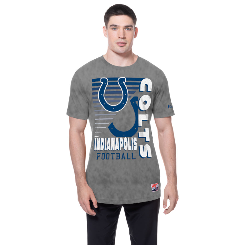 NFL Indianapolis Colts New Era Throwback Wash T-Shirt - Blue