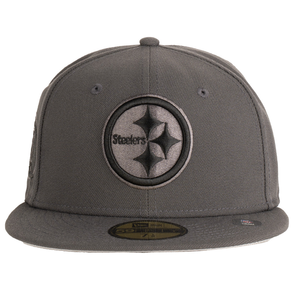 NFL Pittsburgh Steelers New Era Tonal Graphite 59FIFTY Fitted Hat - Graphite