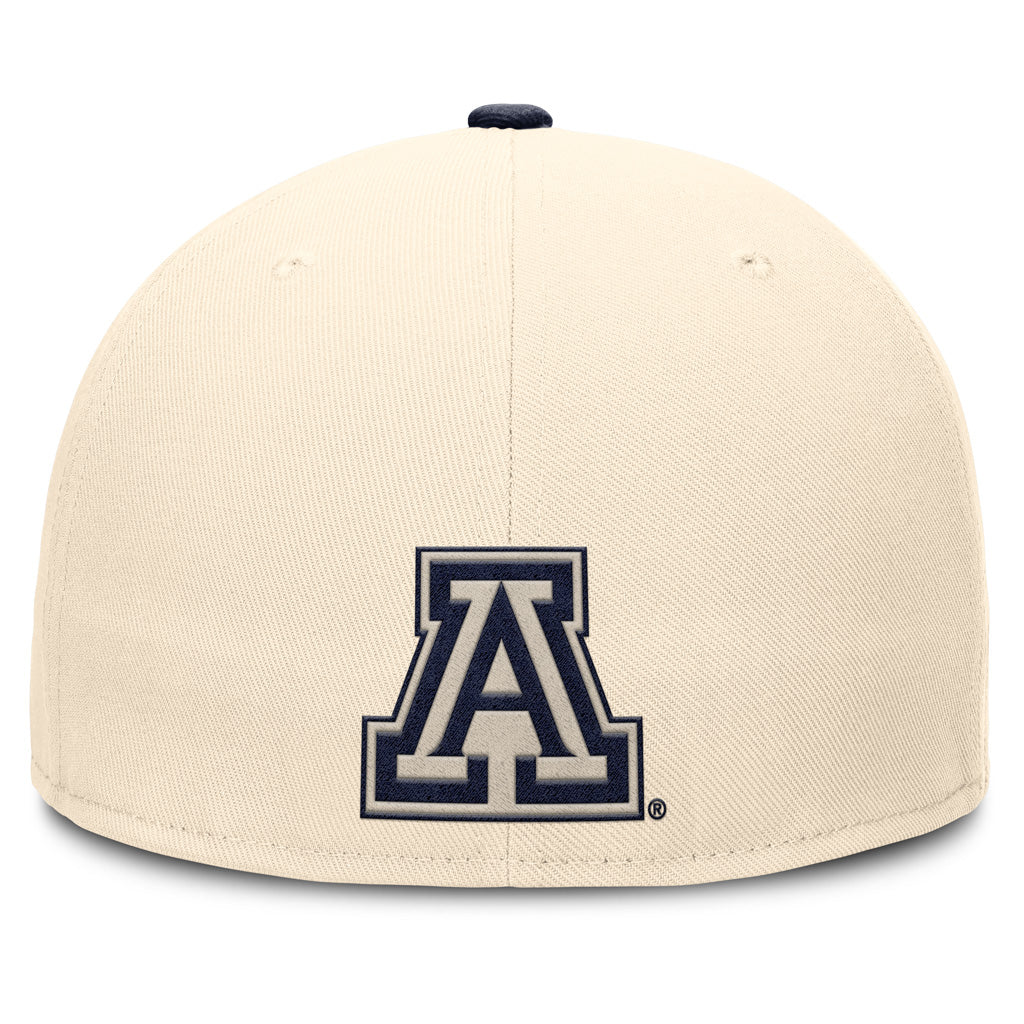 NCAA Arizona Wildcats Nike Script Tailsweep Fitted Hat - Natural