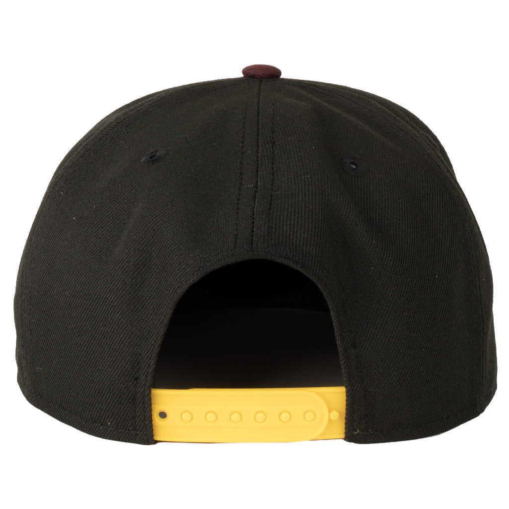 NCAA Arizona State Sun Devils New Era Sparky Flames 9FIFTY 2-Tone Snapback Hat - Black