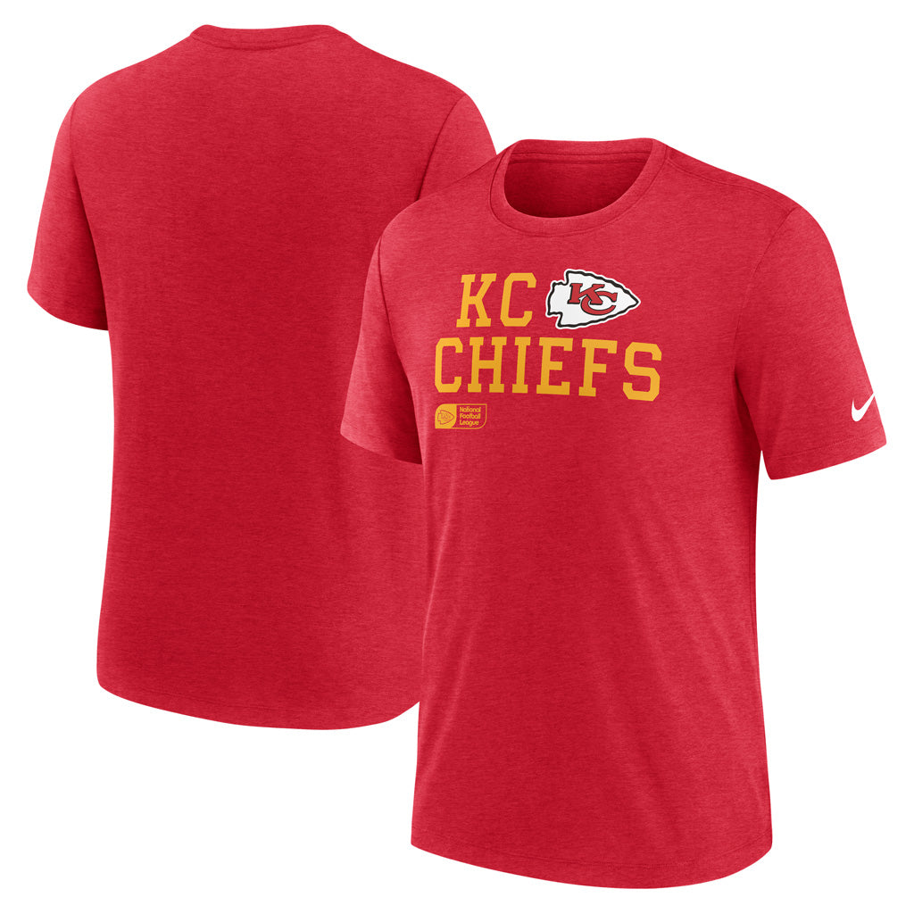 NFL Kansas City Chiefs Nike Lock Up Tri-Blend T-Shirt - Red