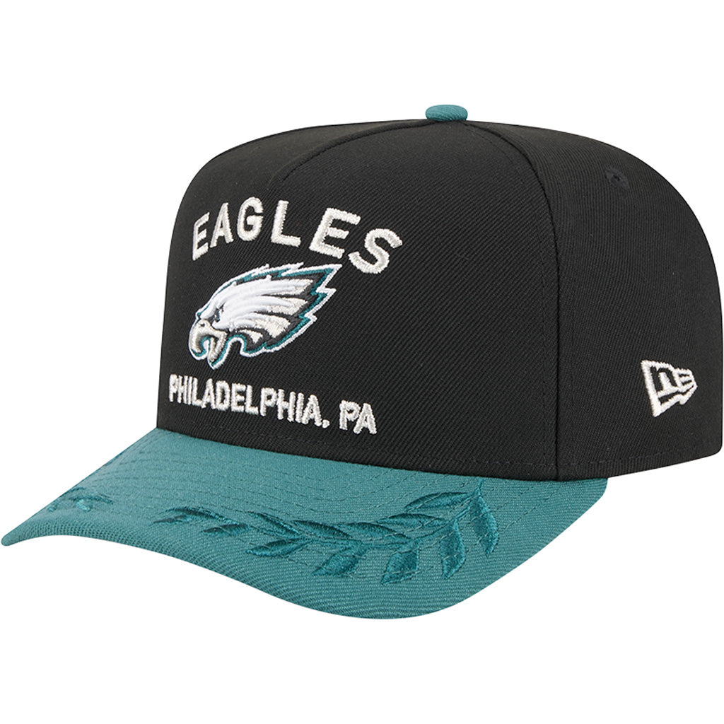 NFL Philadelphia Eagles New Era 2025 Draft 9FIFTY A-Frame Hat - Black