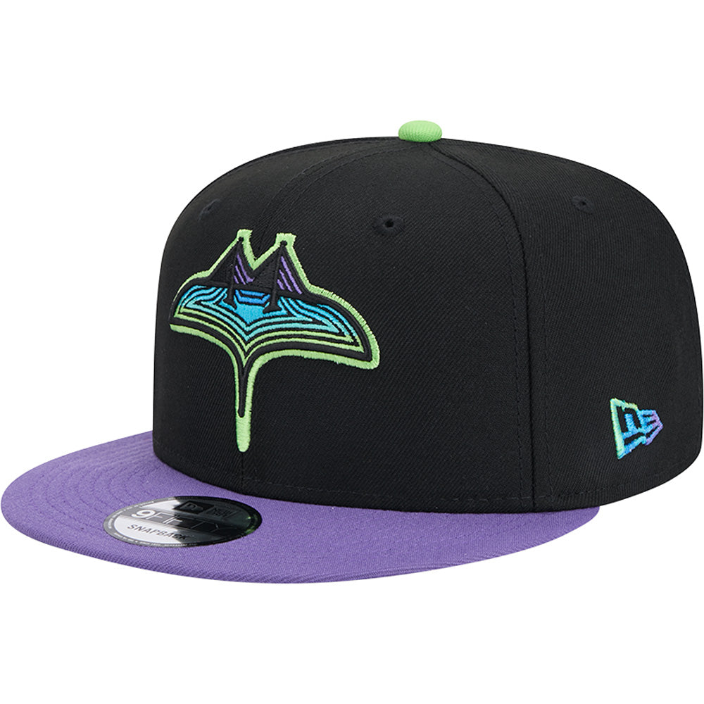 MLB Tampa Bay Rays New Era City Connect 9FIFTY Snapback Hat - Black