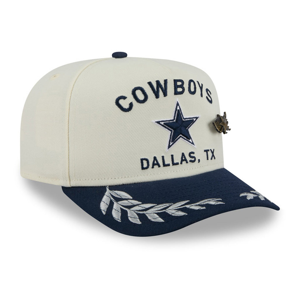 NFL Dallas Cowboys New Era 2025 Draft 59FIFTY A-Frame Fitted Hat - Chrome