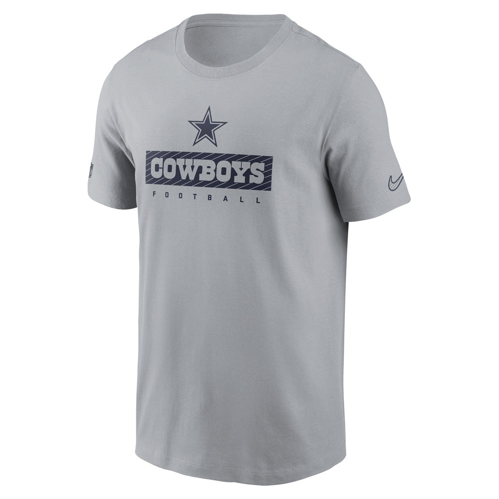 NFL Dallas Cowboys Nike Team Issue Essential T-Shirt - Gray