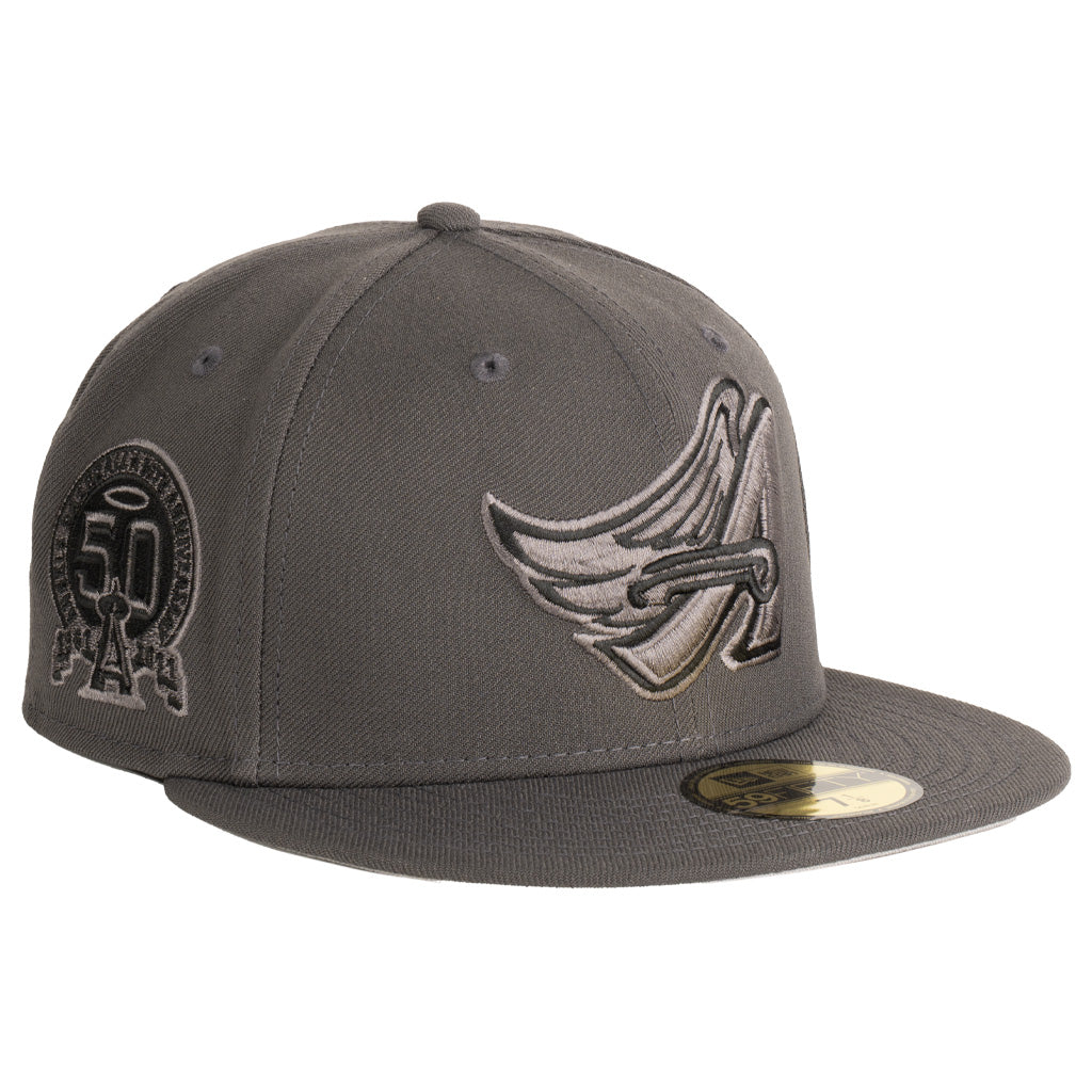 MLB Los Angeles Angels New Era Tonal Graphite 59FIFTY Fitted Hat - Graphite