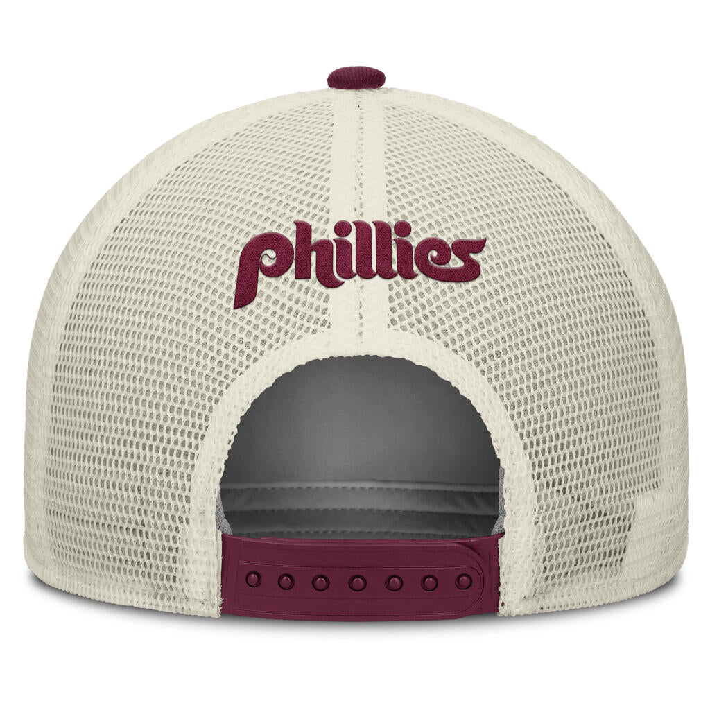 MLB Philadelphia Phillies Nike Cooperstown Trucker Snapback Hat - Maroon