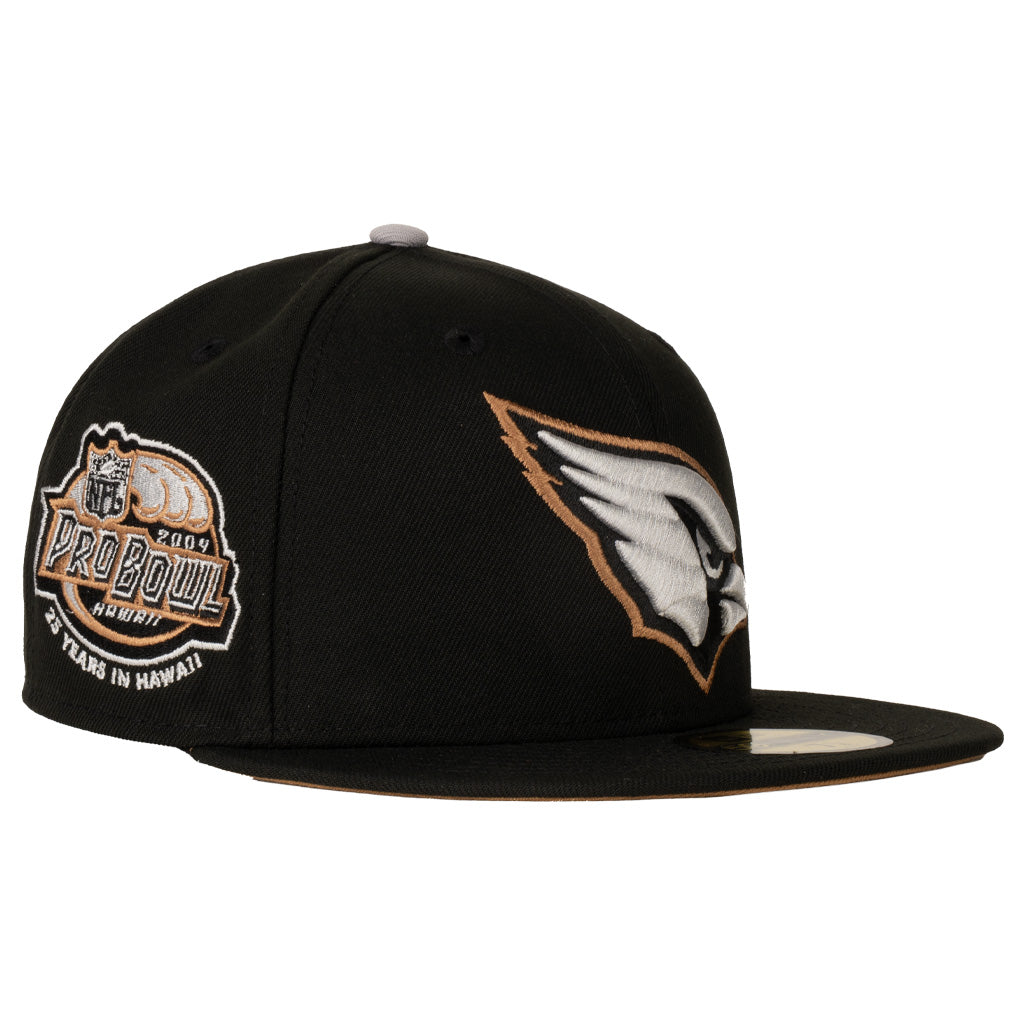 NFL Arizona Cardinals New Era Gray Outline Logo 59FIFTY Fitted Hat - Black