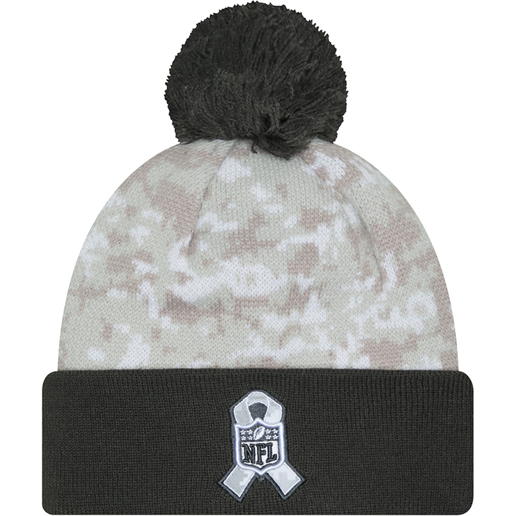 NFL Green Bay Packers New Era 2024 Salute to Service Knit Hat - White
