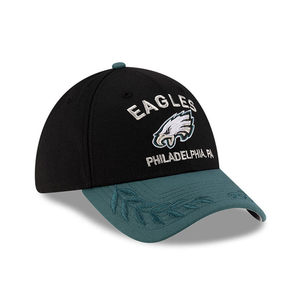 NFL Philadelphia Eagles New Era 2025 Draft 39THIRTY Flex Fit Hat - Black