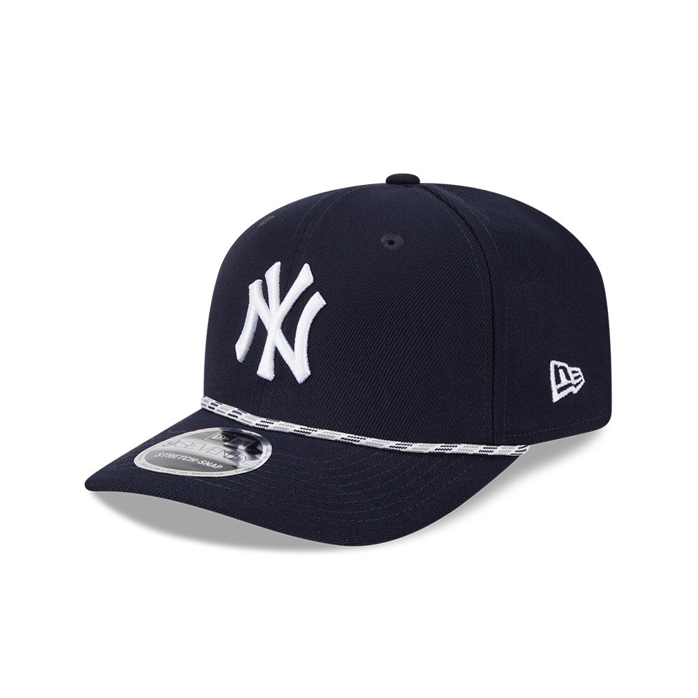 MLB New York Yankees New Era Multicolor Rope 9SEVENTY Stretch-Snapback Hat - Navy