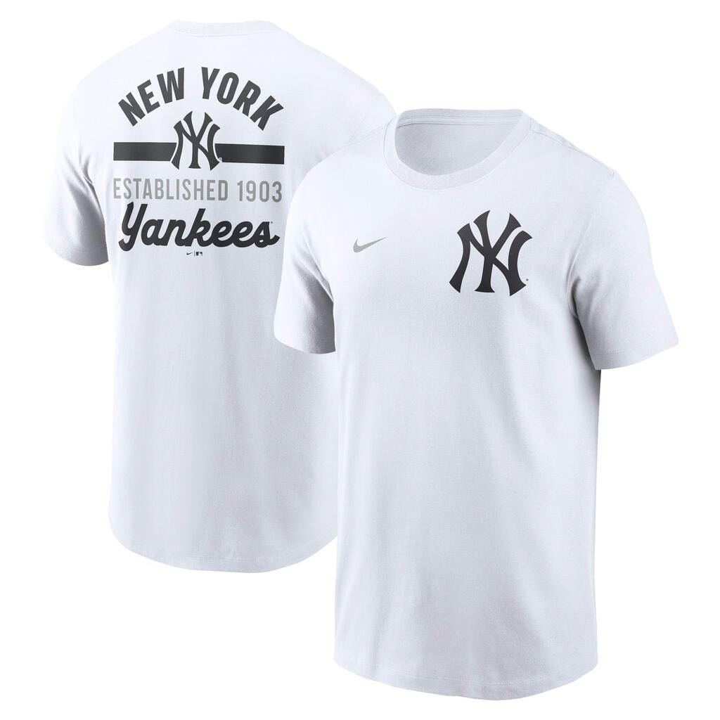 MLB New York Yankees Nike 2-Hit Cotton T-Shirt - White