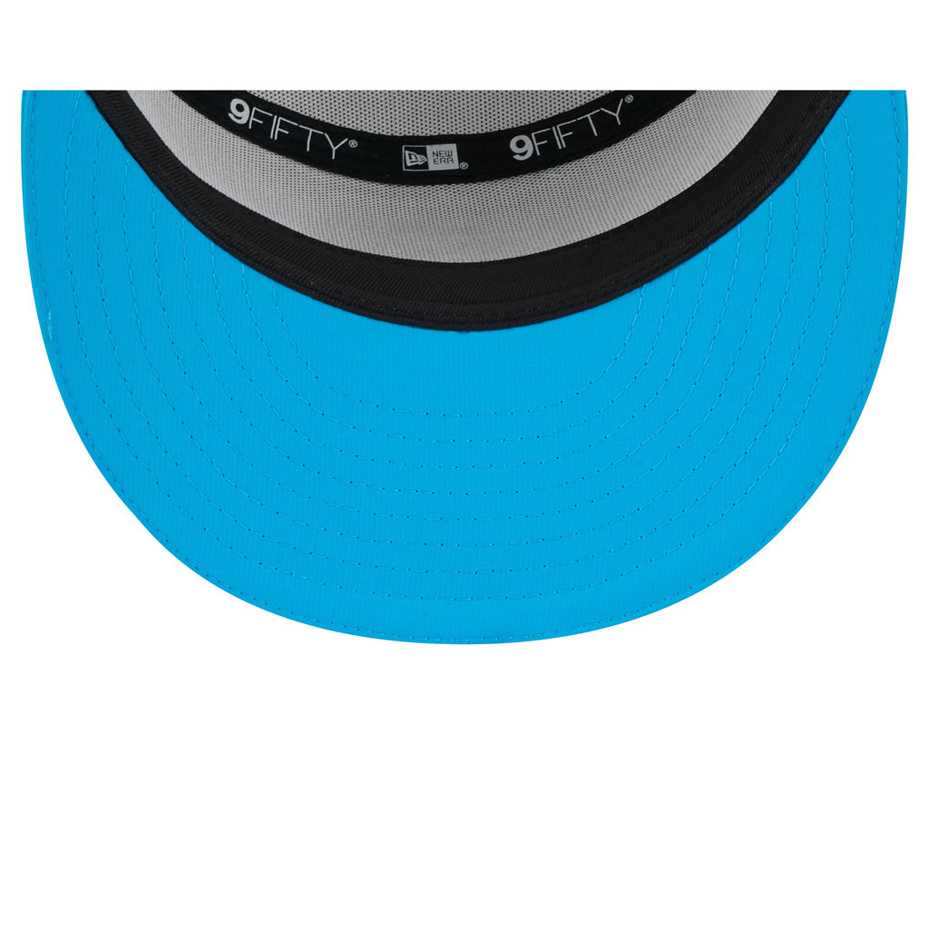 NFL Carolina Panthers New Era 2025 Training 9FIFTY Split Panel Snapback Hat - White