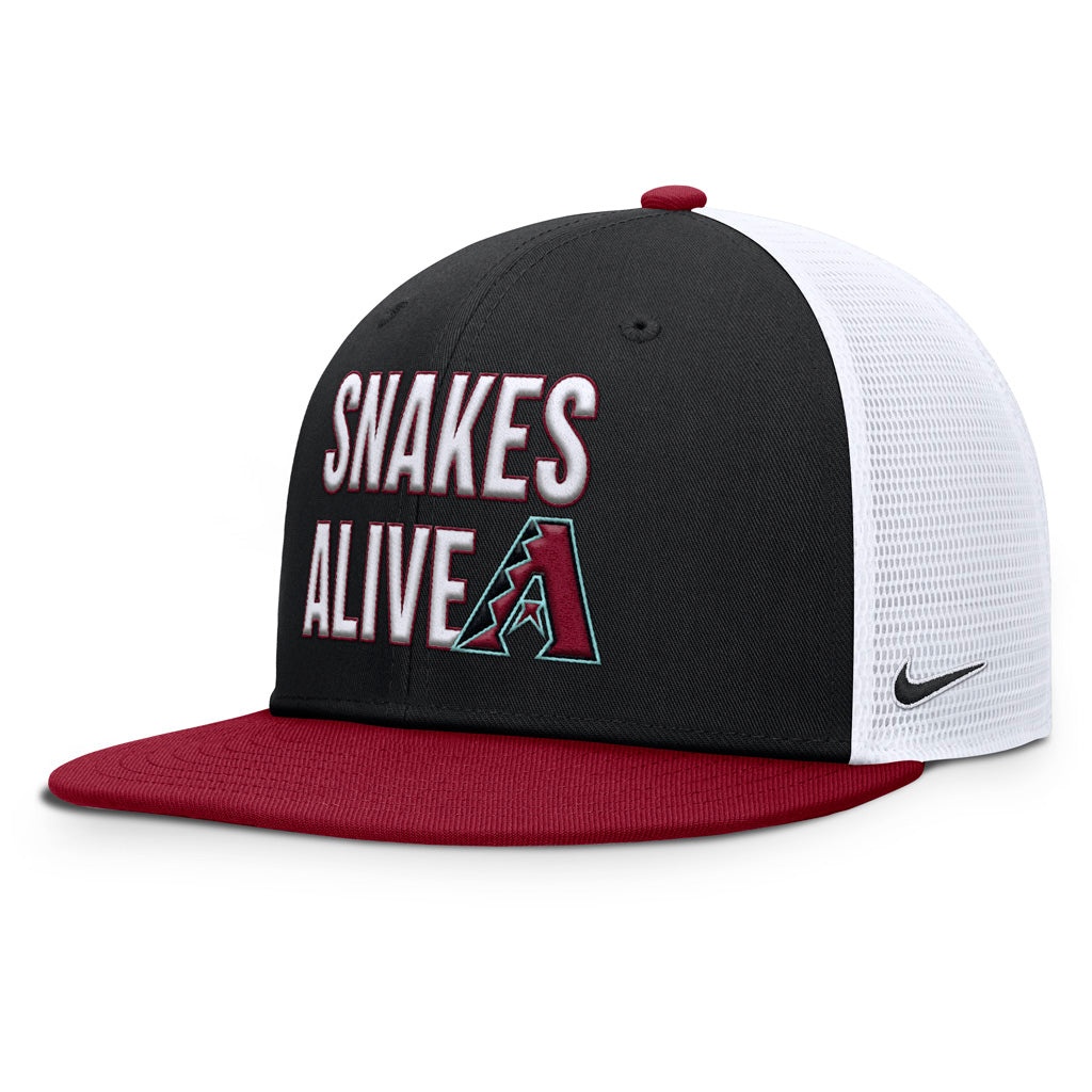 MLB Arizona Diamondbacks Nike Local Trucker Snapback Hat - Black