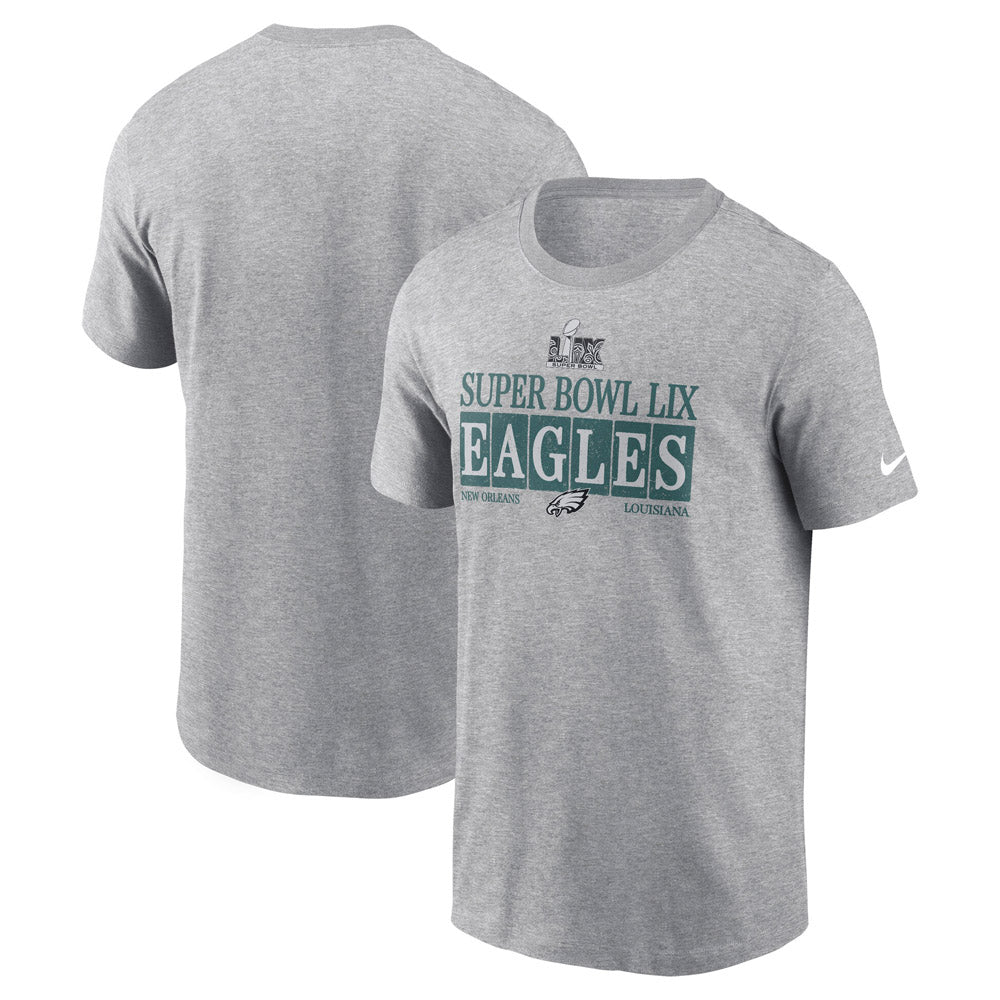 NFL Super Bowl LIX Philadelphia Eagles Nike Bound Nola Inspired T-Shirt - Heather Gray