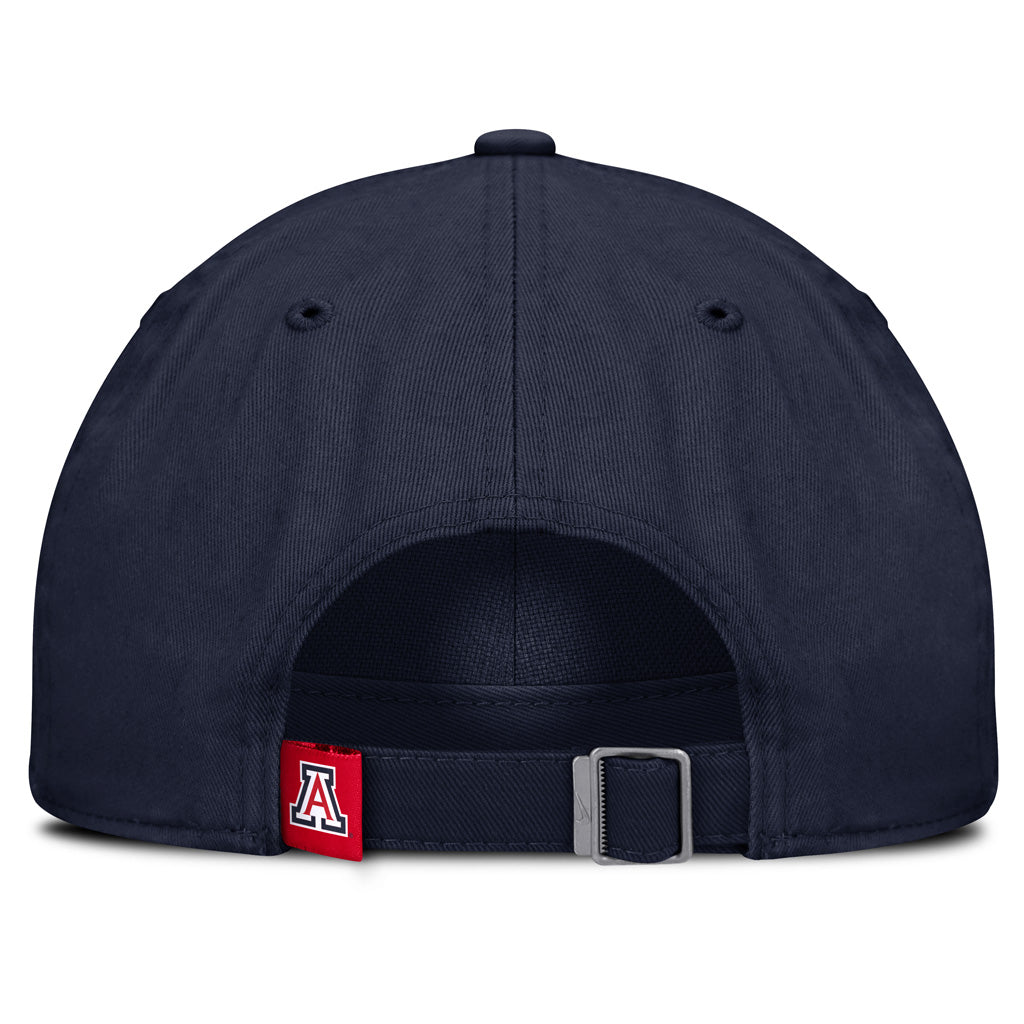 NCAA Arizona Wildcats Nike Wildcat Script Adjustable Slouch Hat - Navy