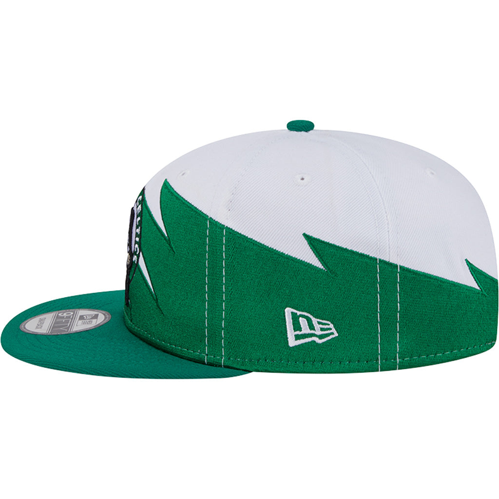 NBA Boston Celtics New Era Jagged 9FIFTY Snapback Hat - White