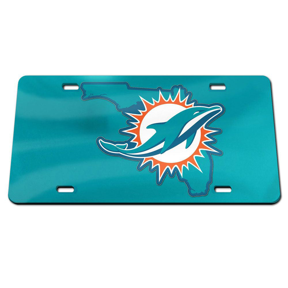 NFL Miami Dolphins WinCraft State Acrylic License Plate